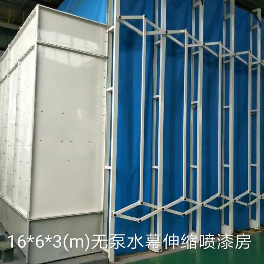 Retractable Mobile Spray & Grinding Booth