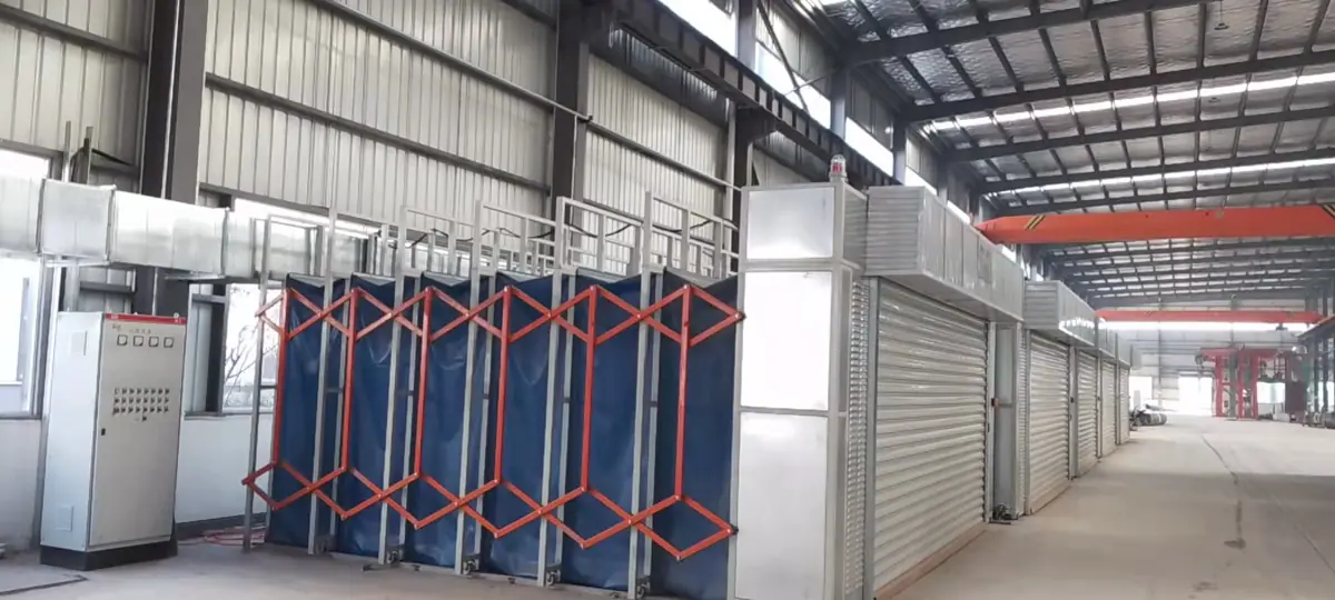 Retractable Mobile Spray & Grinding Booth